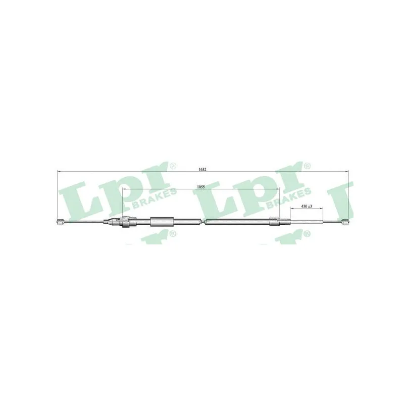 Tirette à câble, frein de stationnement LPR C0063B