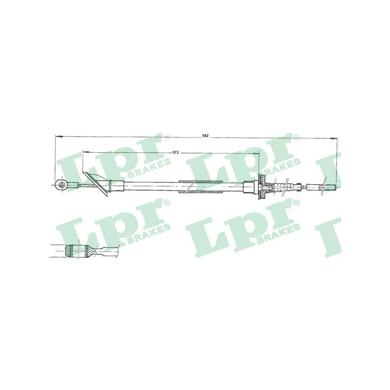 Tirette à câble, commande d'embrayage LPR C0067C