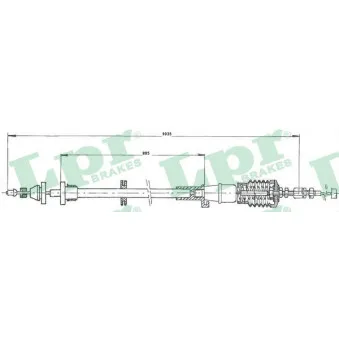 Câble d'accélération LPR C0068A