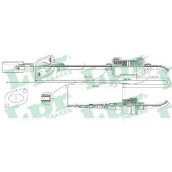 Tirette à câble, commande d'embrayage LPR C0070C
