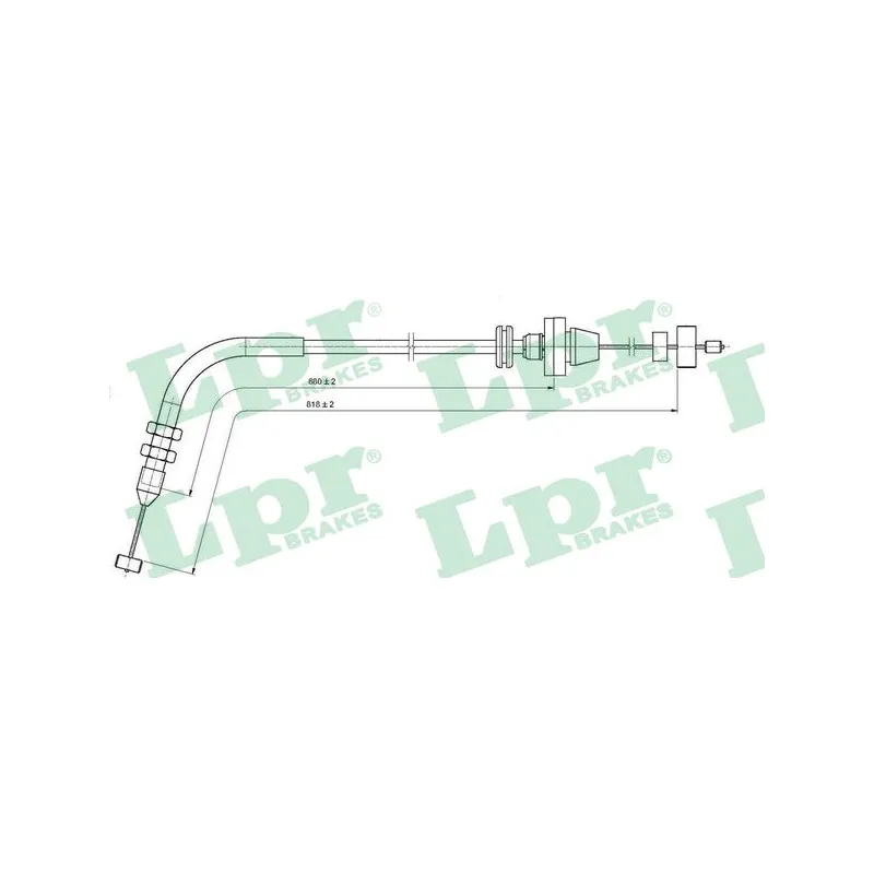 Câble d'accélération LPR C0076A