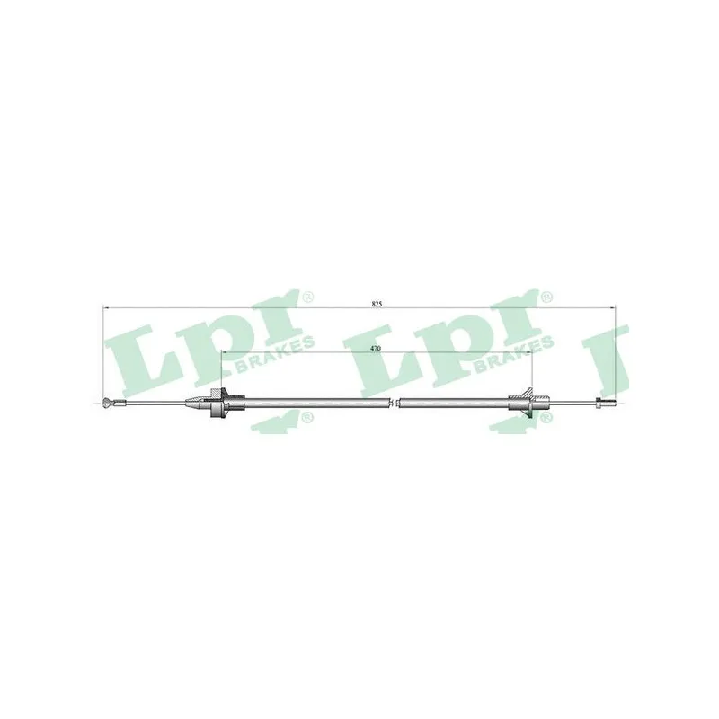 Tirette à câble, commande d'embrayage LPR C0078C