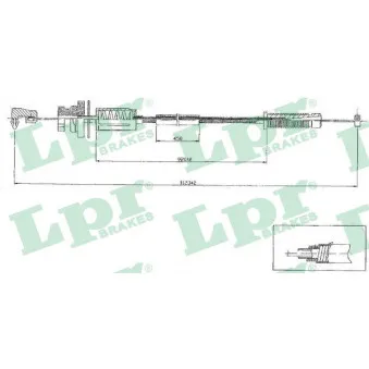Câble d'accélération LPR C0079A