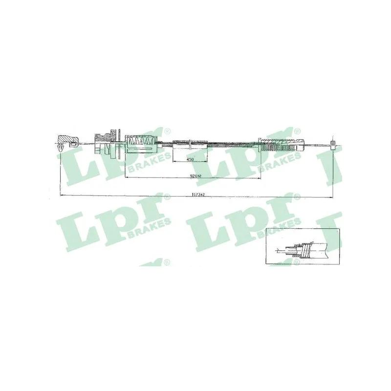 Câble d'accélération LPR C0079A
