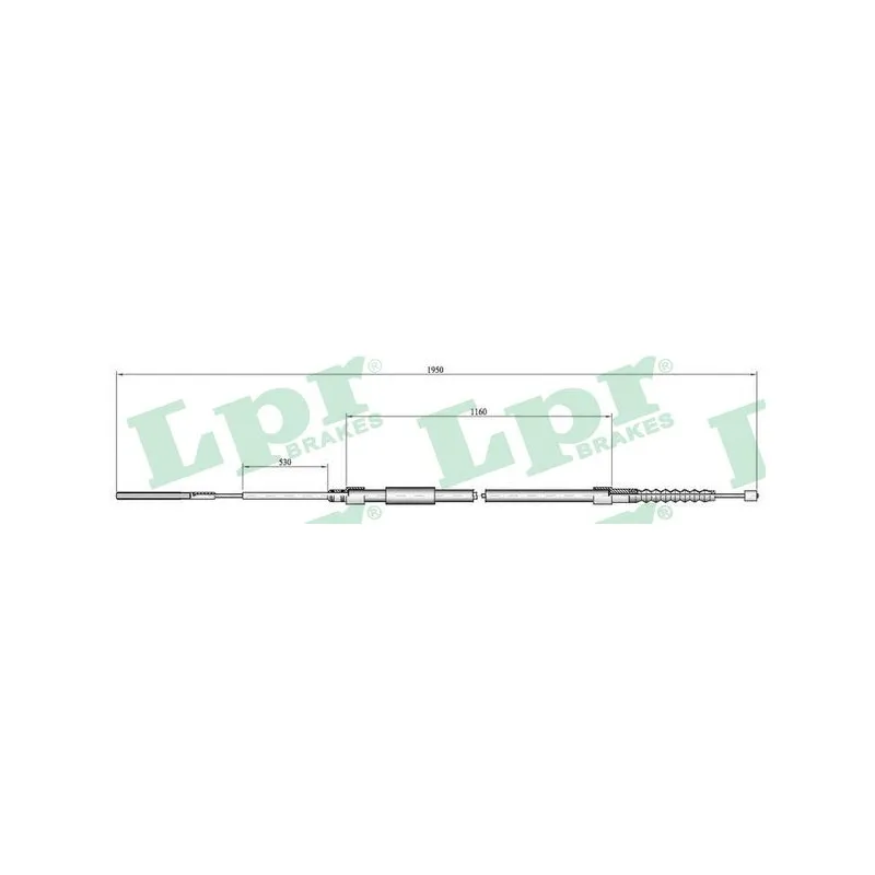 Tirette à câble, frein de stationnement LPR C0083B