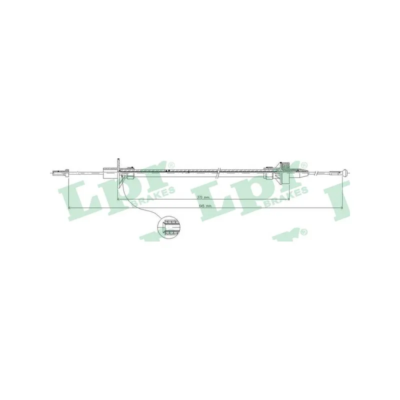 Tirette à câble, commande d'embrayage LPR C0086C