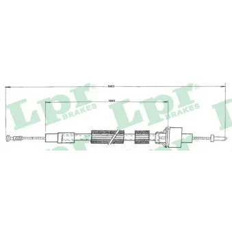 Tirette à câble, commande d'embrayage LPR C0087C
