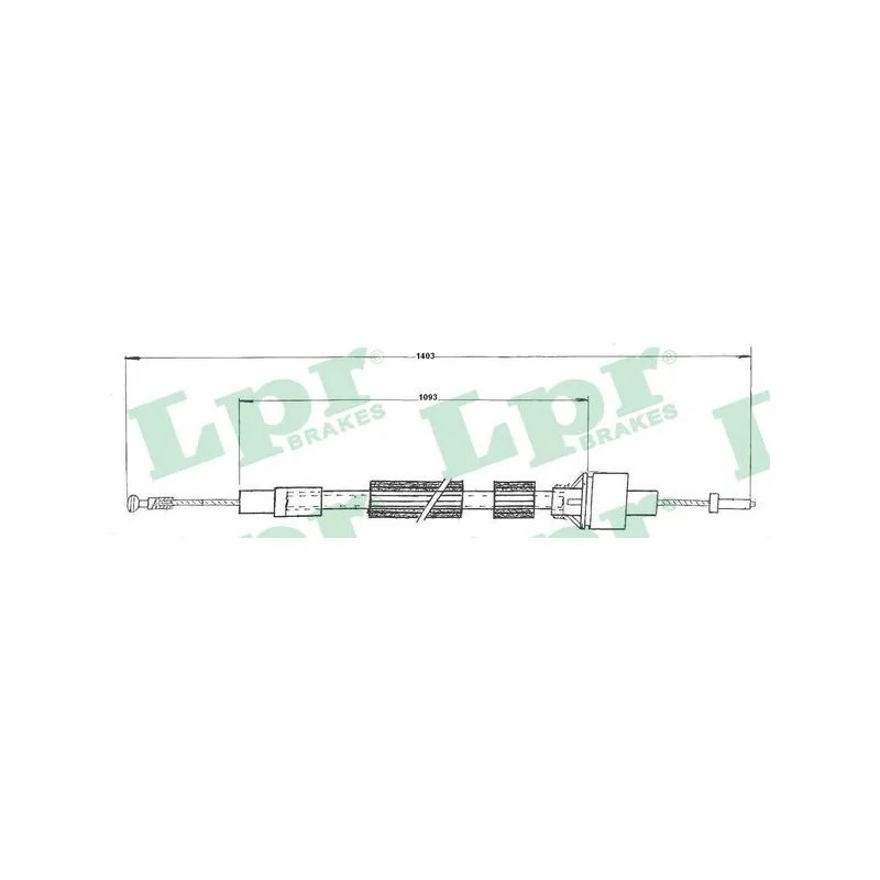 Tirette à câble, commande d'embrayage LPR C0087C
