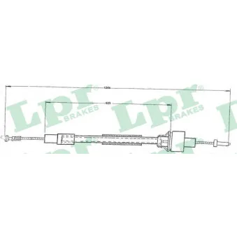 Tirette à câble, commande d'embrayage LPR C0091C