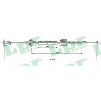 Câble d'accélération LPR C0093A