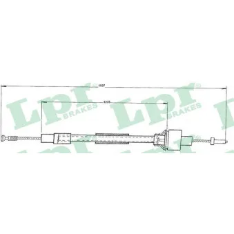 Tirette à câble, commande d'embrayage LPR C0093C