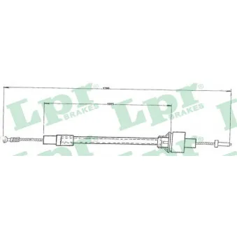 Tirette à câble, commande d'embrayage LPR C0098C