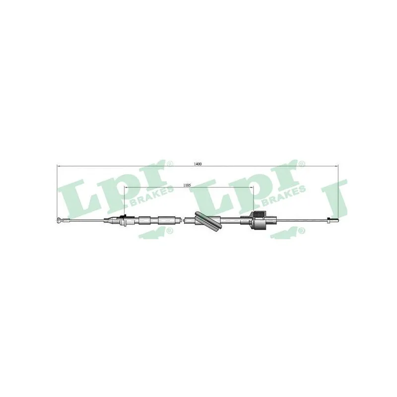 Tirette à câble, commande d'embrayage LPR C0104C