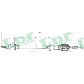 Câble d'accélération LPR C0115A