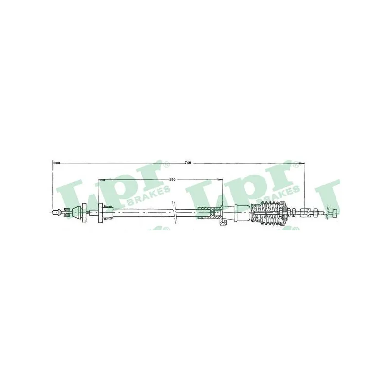 Câble d'accélération LPR C0115A