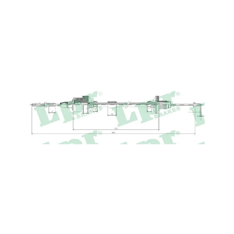 Tirette à câble, commande d'embrayage LPR C0122C