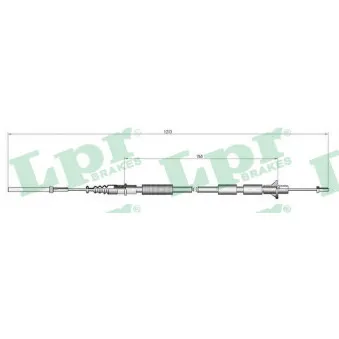 Tirette à câble, commande d'embrayage LPR C0130C