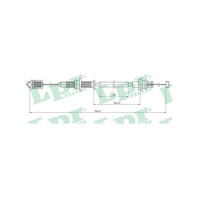 Câble d'accélération LPR C0131A