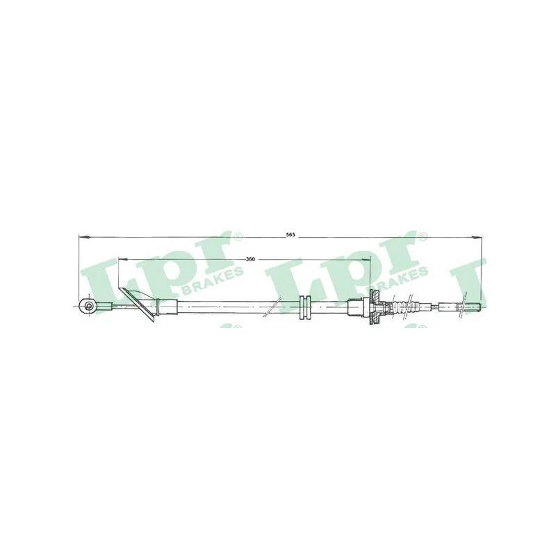 Tirette à câble, commande d'embrayage LPR C0133C