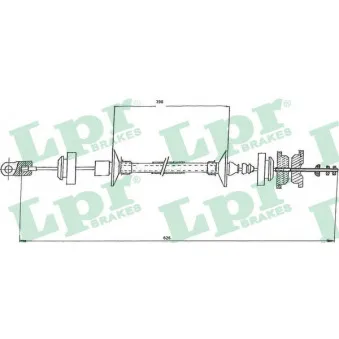 Tirette à câble, commande d'embrayage LPR C0143C