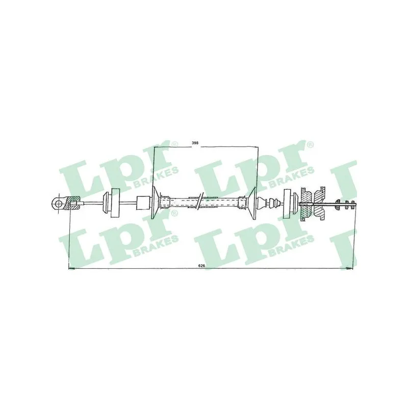 Tirette à câble, commande d'embrayage LPR C0143C