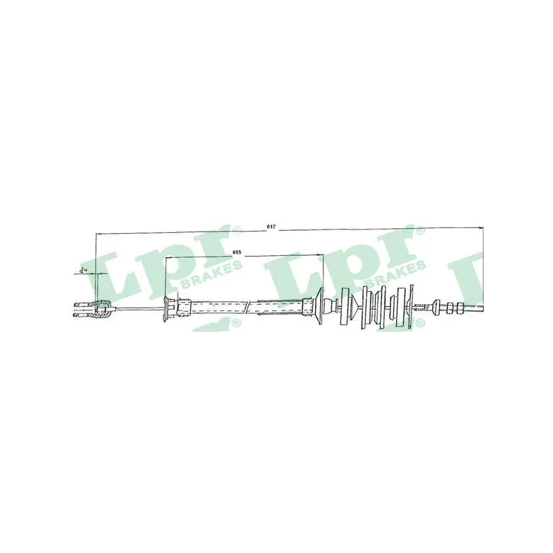 Tirette à câble, commande d'embrayage LPR C0144C