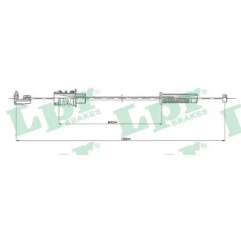 Câble d'accélération LPR C0145A