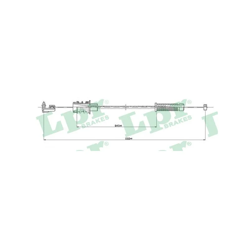 Câble d'accélération LPR C0145A