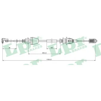 Câble d'accélération LPR C0146A