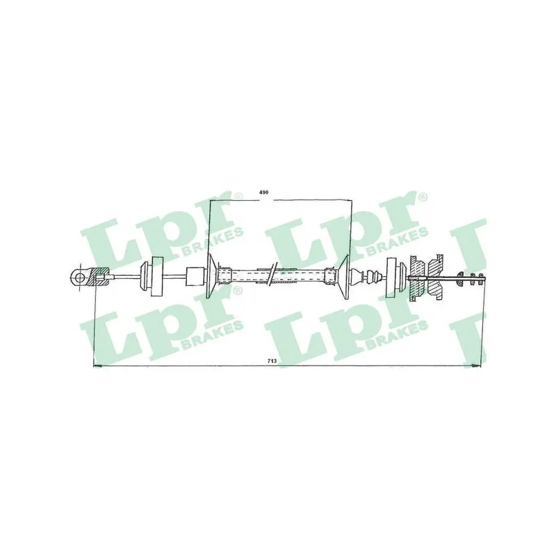 Tirette à câble, commande d'embrayage LPR C0146C