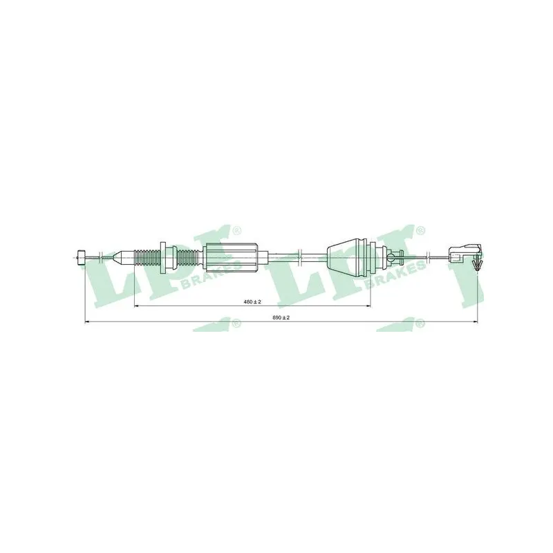 Câble d'accélération LPR C0147A