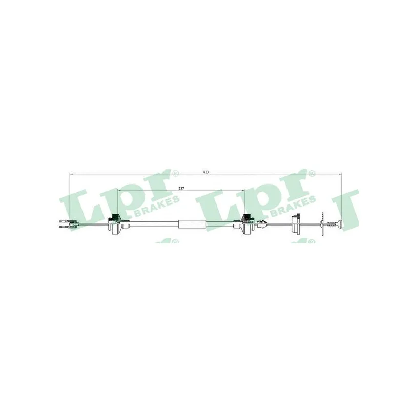 Tirette à câble, commande d'embrayage LPR C0147C