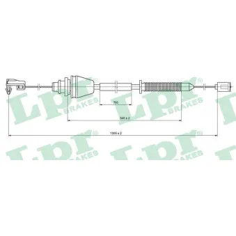 Câble d'accélération LPR C0148A
