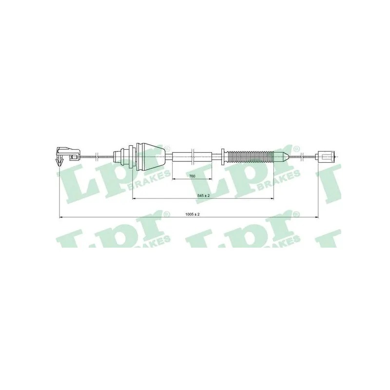 Câble d'accélération LPR C0148A