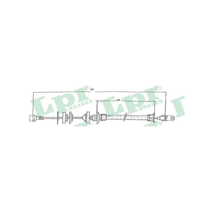 Tirette à câble, commande d'embrayage LPR C0148C