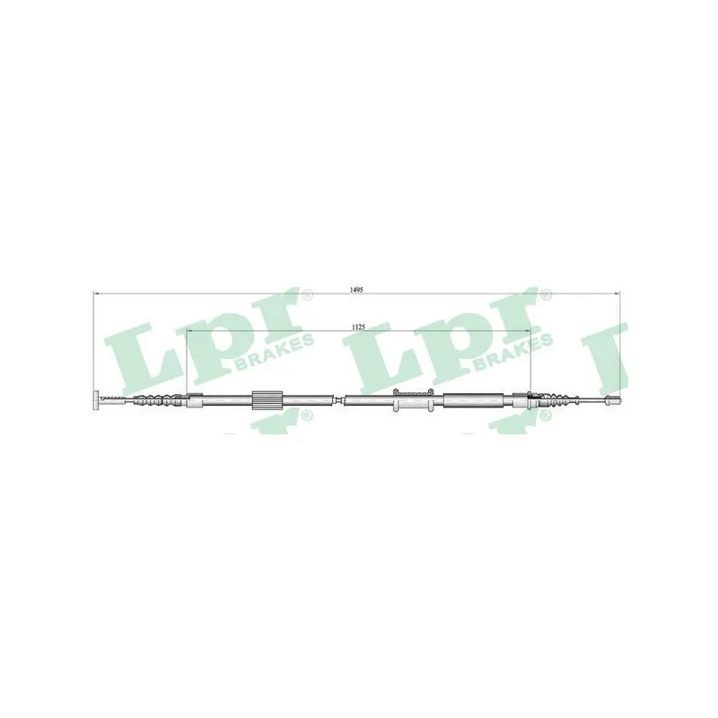 Tirette à câble, frein de stationnement LPR C0157B