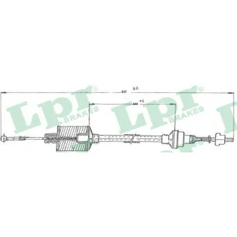 Tirette à câble, commande d'embrayage LPR C0159C