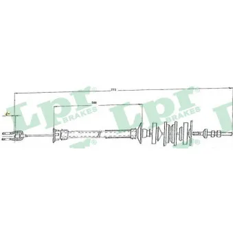 Tirette à câble, commande d'embrayage LPR C0167C