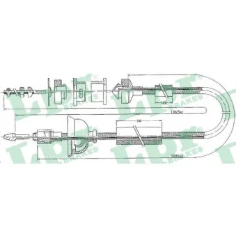 Tirette à câble, commande d'embrayage LPR C0170C