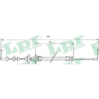 Tirette à câble, commande d'embrayage LPR C0176C