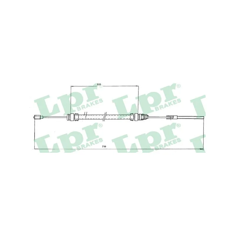 Tirette à câble, commande d'embrayage LPR C0187C