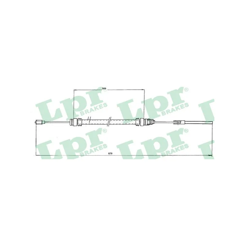 Tirette à câble, commande d'embrayage LPR C0188C
