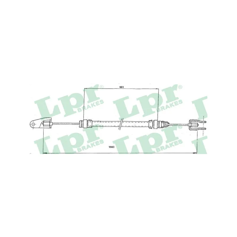 Tirette à câble, commande d'embrayage LPR C0189C