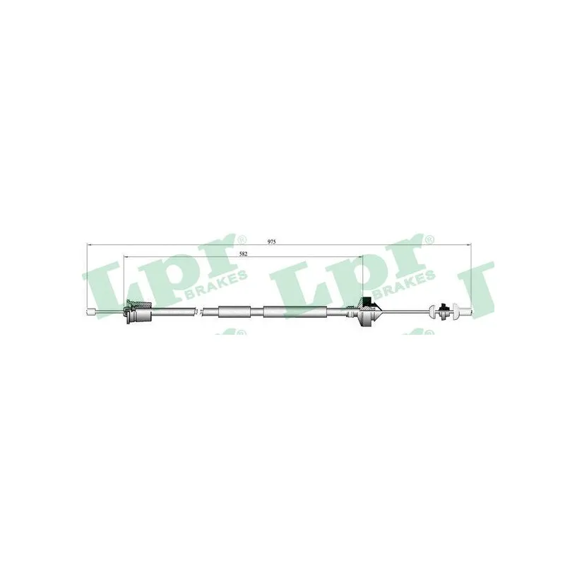 Tirette à câble, commande d'embrayage LPR C0209C