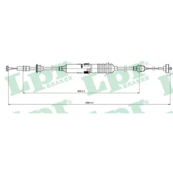 Tirette à câble, commande d'embrayage LPR