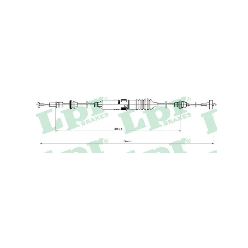 Tirette à câble, commande d'embrayage LPR C0220C