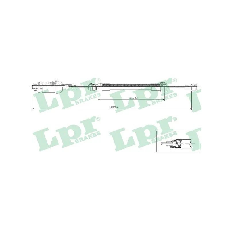 Tirette à câble, commande d'embrayage LPR C0237C