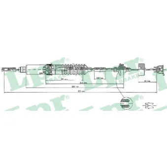 Tirette à câble, commande d'embrayage LPR C0241C