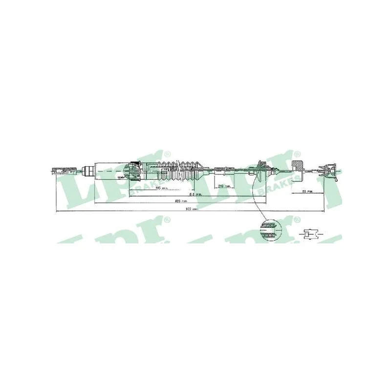 Tirette à câble, commande d'embrayage LPR C0241C