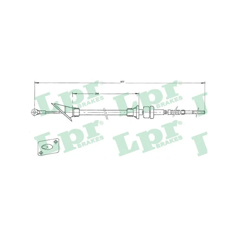 Tirette à câble, commande d'embrayage LPR C0243C